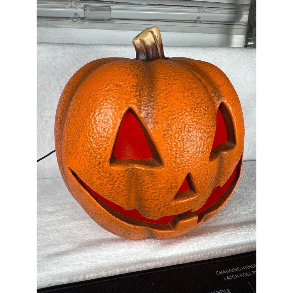 Gemmy Jack O Lantern Pumpkin Blow Mold Unisex OS Orange Excellent Light Up Decor